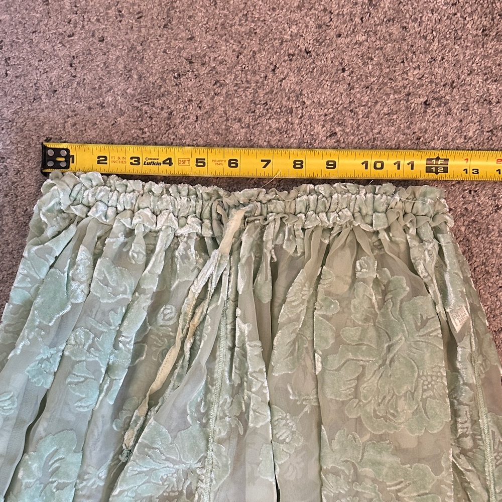 New Free People Forever Young Burnout Lace Pants ~  Seafoam Green - Picture 6 of 12